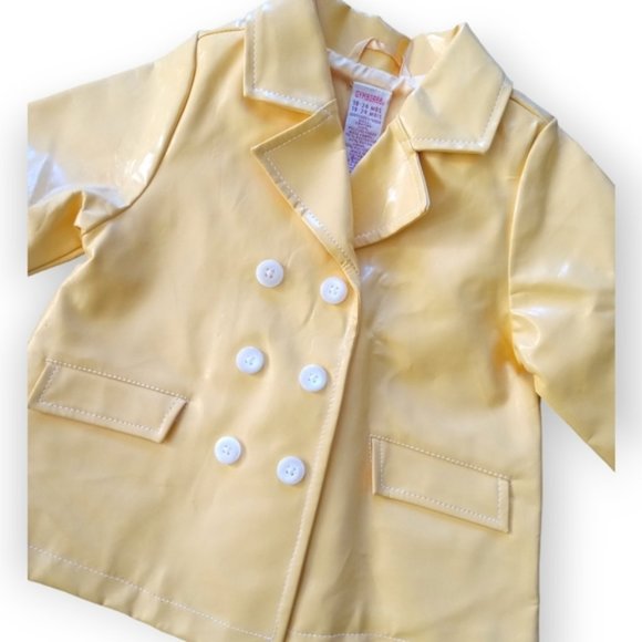 Gymboree girl toddler baby yellow raincoat 18-24 month - Picture 6 of 8